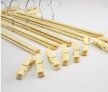 Bamboo Hanger 4-head rack bamboo pants rack clothes cross jeans cross belt clip hanger drying rack