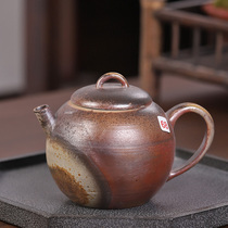 (Solitary Taster) Coarse Pottery Teapot 68 Number of large ceramic utiliturts tea with single pot retro-wood-fired teapot
