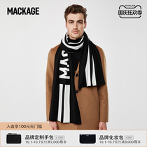 MACKAGE JUNO men and women same letter print neutral scarf fashion trend warm soft