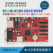 AVIC control card ZH-E1L network port U disk Serial communication LED advertising go word display motherboard