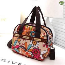 Canvas single-shoulder mother small buns middle-aged female bags leisure nylon handbags middle-aged old-age shopping bags