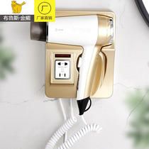 Hotel hair dryer wall-mounted hotel dedicated household wall-hung electric hair dryer hot and cold wind high power non-punching