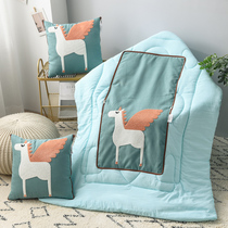 Car pillow quilt dual-use children cute folding cushion car pillow office air conditioning quilt two-in-one