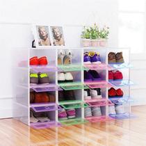  6 sets of thickened transparent shoes box shoe storage box