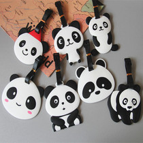 Sichuan tourist suitcase pendant cute panda luggage tag suitcase tag anti-lost consignment creative boarding pass