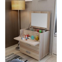 Mobile dressing table pulley mobile small makeup cabinet simple storage dressing table pastoral bedside cabinet lockers