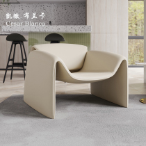 Caesar Blanca Serve light and luxurious casual chair designer Nordic Modern Single Cloth Craft Sofa Crab Chair