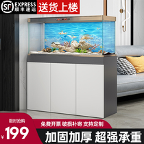 Fish tank base cabinet light luxury living room floor cabinet load-bearing fish tank frame partition cabinet can be customized aquarium cabinet fish tank base