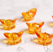 Transparent plastic imitation Crystal gold ingot gem toy children children House treasure boy early education reward
