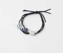 Whale head rope Starfish shell whale tail bracelet Head rope dual-use marine hair ring Wild hair accessories girl leather band