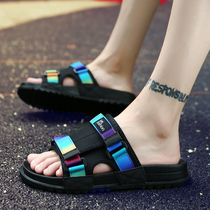 Tide brand slippers men wear summer new mens breathable sandals non-slip sandals Fashion Net Red