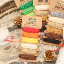 Color hemp rope Ornament Rope Bundling Rope Handmade diy gift Braided rope Valentines Day gift wrapping ribbon