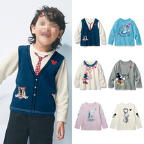 21 Spring children long sleeve T-shirt boys and girls thin long sleeved shirt baby cartoon shirt Qianqu home 90-140