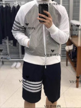 Thom Browne 2020SS Spring Summer TB four-bar mesh pocket casual jacket mens and womens jacket