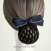 Nurse floral headdress female professional Korean bow hair network bank hotel work plate net pocket Korean version of temperament hairclip