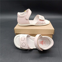 Foreign trade original single baby sandals full leather function small childrens shoes 1-4 years old girl sandals reinforced wear-resistant sandals