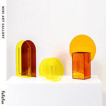 Nordic acrylic vase art flower dried flower Flower decorative ornaments flower 2020 New INS hot sale countertop