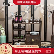 Ebony dining side cabinet Chinese antique tea cabinet Solid wood dining table locker Bowl and dish cabinet storage cabinet