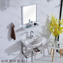 Hanging Wall washbasin ceramic wash basin small apartment toilet basin balcony simple bracket Basin pool