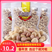Qingfuyuan walnut flavored peanut fruit 500g*5 bags of Xiaojing raw salted dried boiled peanuts with shell fried snacks