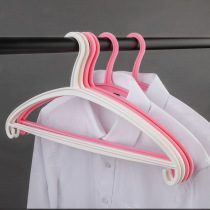 Womens clothes rack white clothes hangers home clothes hanging wardrobe coat less space no trace plastic clothes hangers