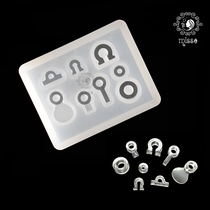 miss Xiaomen diy crystal drop glue uv resin ring silicone mold ring hook hanging goat eye nail mold