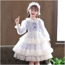Next win children dress 2021 autumn girl long sleeve Lolita princess skirt fashion cute children dress