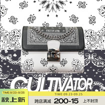 Cultivator original personality trend temperament black and white cashew flower male chain commuter crossbody shoulder dual bag