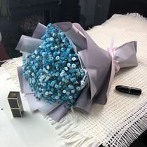 Shaoyin Net red same size starry dried flower bouquet Yunnan straight hair Courier City to send girlfriend birthday gift