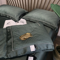  High-end 80 Austrian Lenzing Tencel summer cool quilt summer air conditioning quilt Houndstooth jacquard summer quilt three or four-piece set