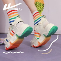 Huili sandals womens summer 2021 new sports rainbow bottom womens shoes muffin thick bottom dad shoes fashion sandals