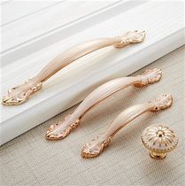 Jane European ivory white handle Rose save brocade cluster handle European wardrobe door handle Platinum European handle