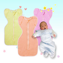 Baby sleeping bag spring and autumn velvet cotton imitation uterus newborn baby anti-shock surrender package swaddling anti-kicking by Four Seasons