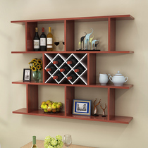 Wall-mounted wine cabinet wall rack restaurant Home creative Diamond storage wine lattice wine rack
