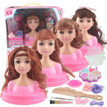 Barbie Doll Girl Toy half-body makeup hairdressing Barbi Princess childrens gift box set