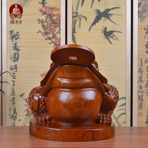 Huanghua pear wood carving Golden Cicada ornaments mahogany wood handmade decoration animal home decoration