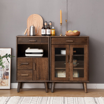 Nordic sideboard modern simple luxury solid wood tea cabinet living room locker wine cabinet rack cupboard household