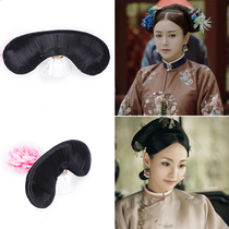 Film and television Yanxi strategy with the flag head swallowtail wig