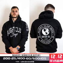 Muscle captain fitness Tide brand sweater men hooded Spring and Autumn long sleeve clothes loose Sports Plus velvet men thickening