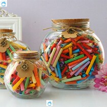 May wishes bottle Big wish Drift bottle Lucky Love Book Bottle Flowers Drum Creativity Small Note Romance Book Origami Birthday Present