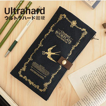China Taiwans Ultrahard Hard Canvas Brief Zip Containing pen bag stationery bag can be TN cashier bag