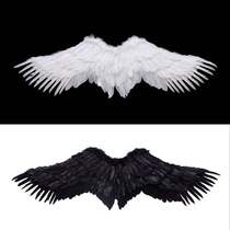 Angel Wings White Feather Demon Wings Adult Childrens Performance Props lolita Decorative Flower Child Wedding Dress