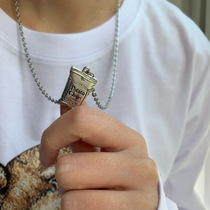 Han ins soil cool childishness cute fries potato chips bag couple Joker snack necklace student jewelry hanging ornaments Tide products