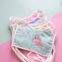 Baby bib spit milk Newborn strap Mask bib Cotton gauze Baby saliva towel Children eat waterproof