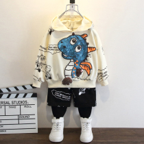 Boys autumn suit Korean handsome 3 tide 4 Spring Autumn 5 boys 6 years old long sleeve sweater autumn sports childrens clothing