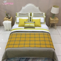 Exhibition hall-like inter-board furniture assorted small Nordic neoclassical soft-mounted postmodern light lavish bed with multiple sets