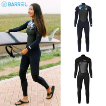 South Korea BARREL women 3 2MM neoprene front zipper wet wetsuit surf warm wet coat