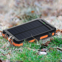 New three - proof solar mobile power charger 10000 MAH ultra - thin polymer charging treasure