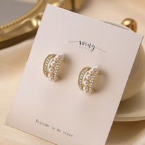 Winy Earbuds Pin Earrings Adorned Golden South Korea Inins Individuality 100 Hitch Yofashion Net Red Temperament Advanced Sensation