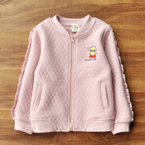 Girls baseball uniform 2021 spring and autumn new large childrens casual coat childrens Western style thickened autumn girl top